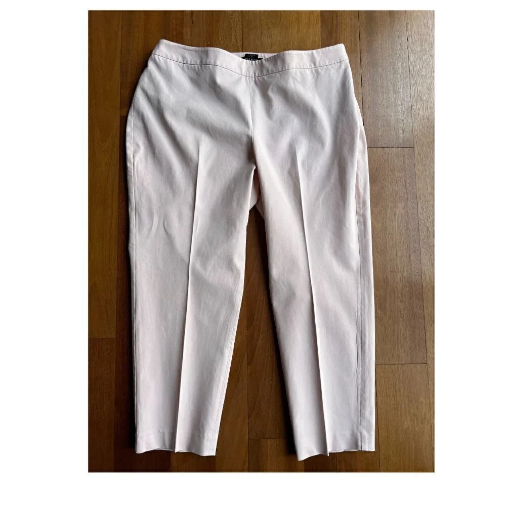 Talbots Women Chatham Curvy Pants, Light Pink, 18W